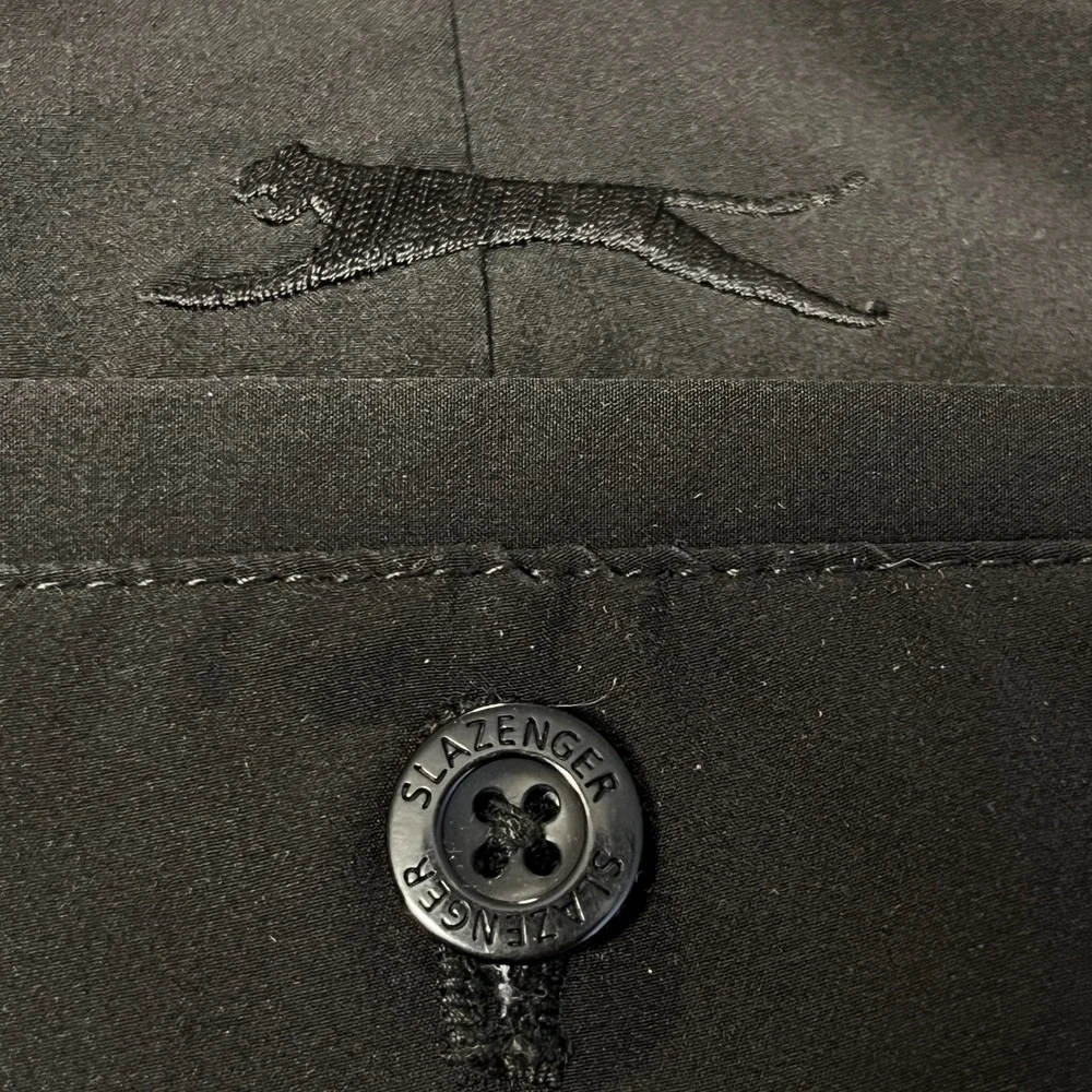 Slazenger Mens 30x30 Golf Pants Moisture Wicking Quick Dry Black Athletic Flat